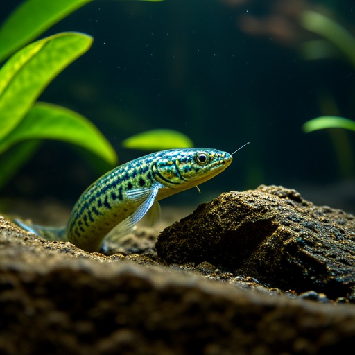 African lungfish in water