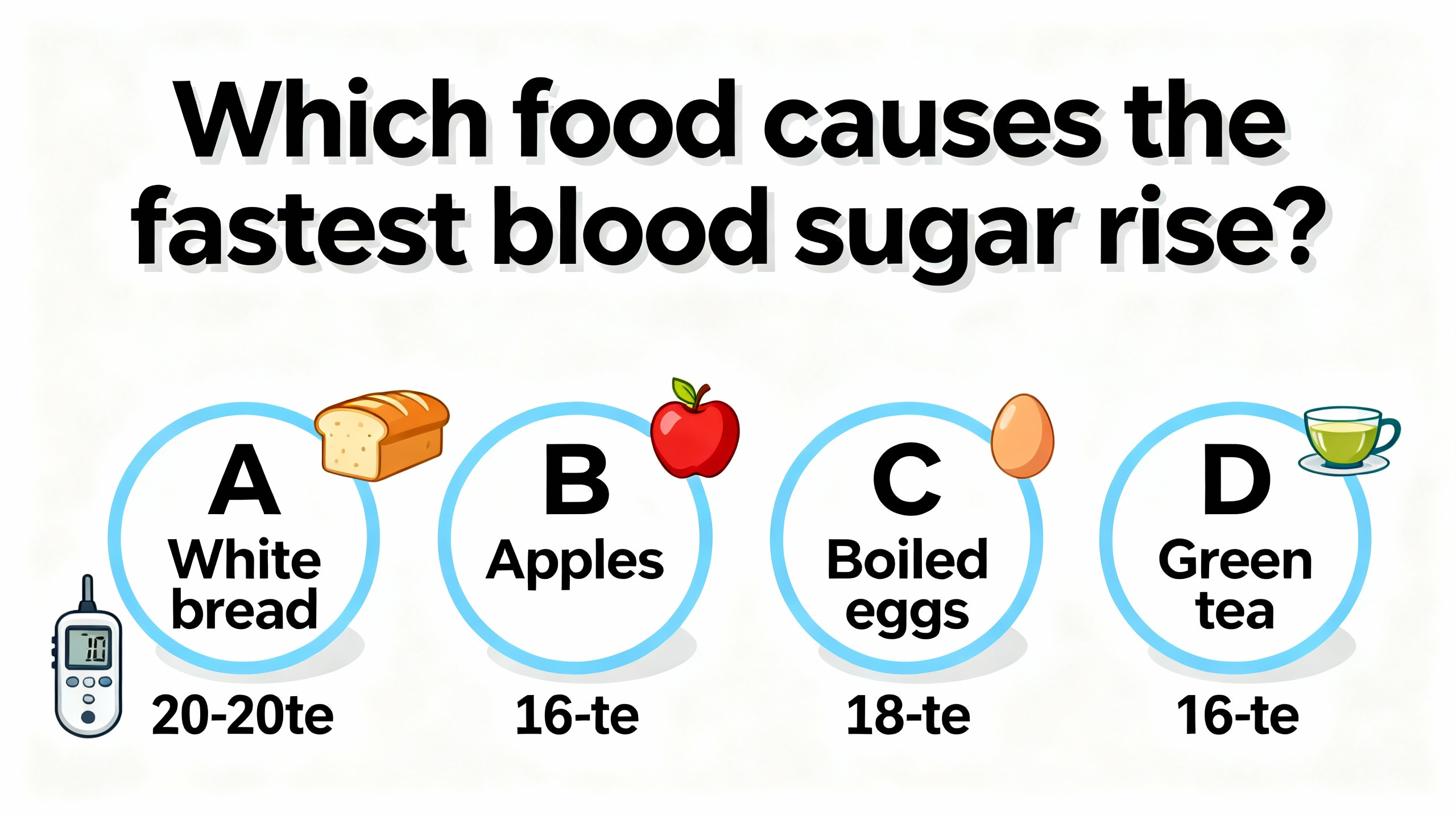 Which food causes the fastest blood sugar rise? - Preview image