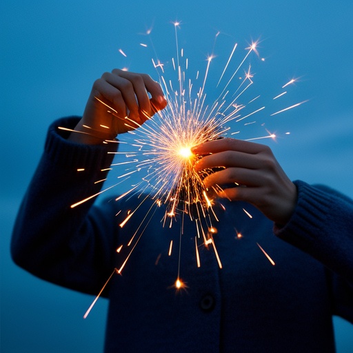 Static electricity sparks