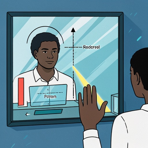 Reflection law illustration