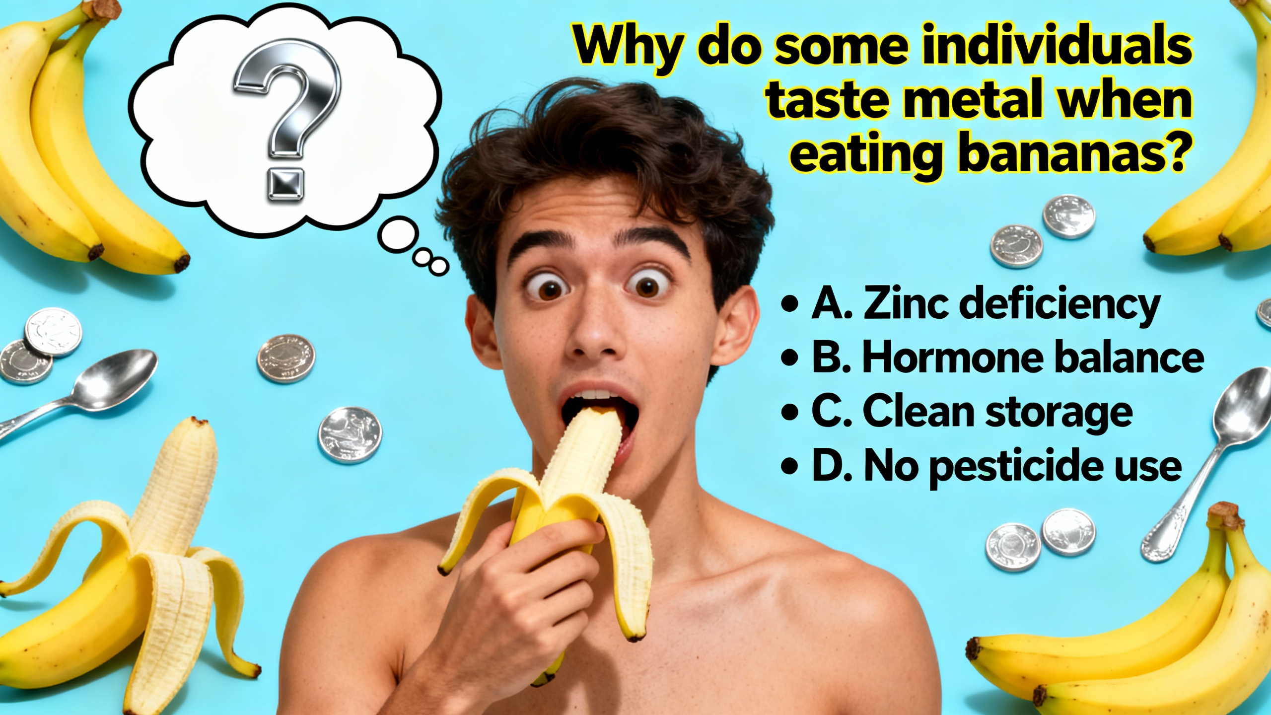 Why do some individuals taste metal when eating bananas? - Preview Image