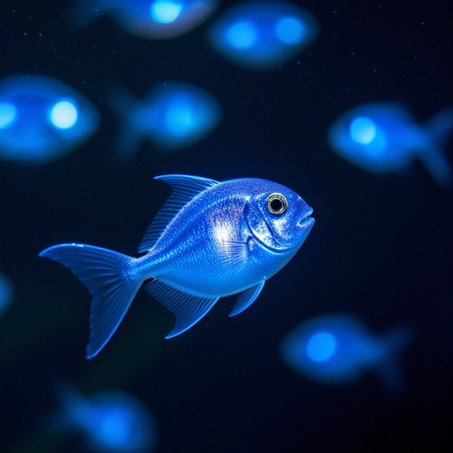 Deep - sea fish with bioluminescence