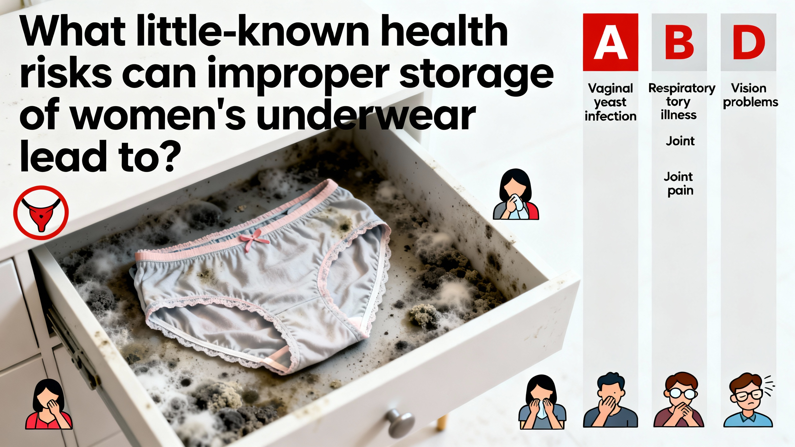 What little-known health risks can improper storage of women's underwear lead to? - Preview Image