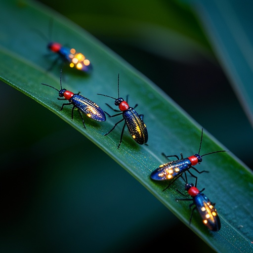Fireflies mating
