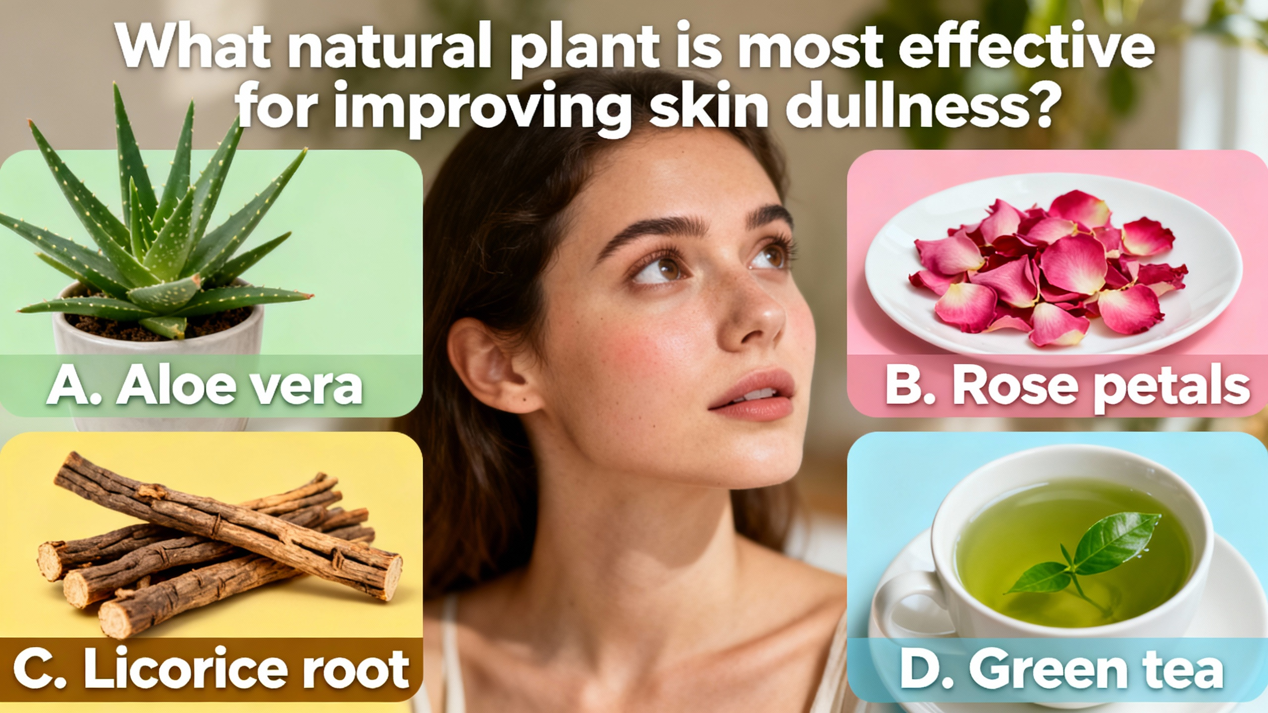 What natural plant is most effective for improving skin dullness? - Preview Image