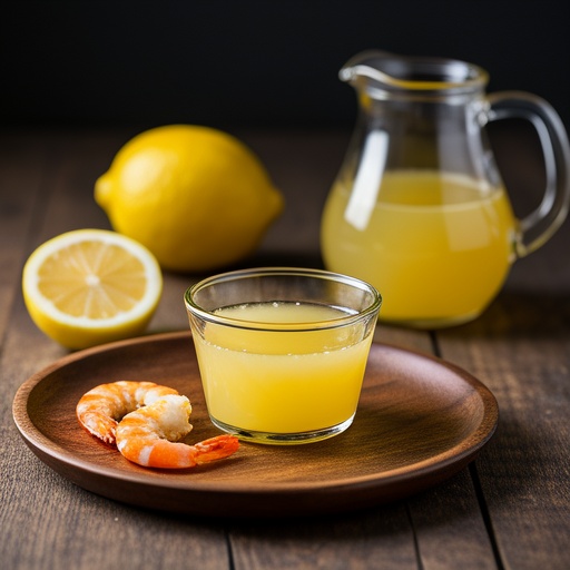 Shrimp with lemon juice
