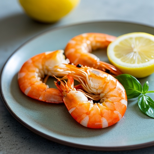Enhanced flavor of shrimp with lemon juice