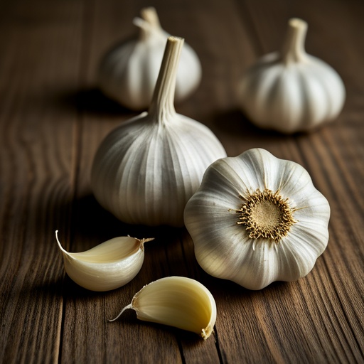Garlic in a dish