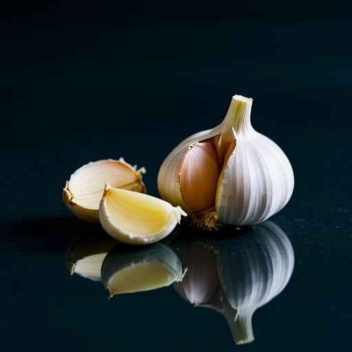 Scientific illustration of garlic