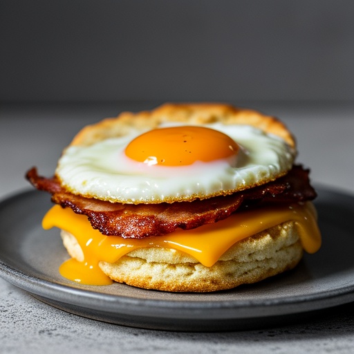 Fast food breakfast sandwich