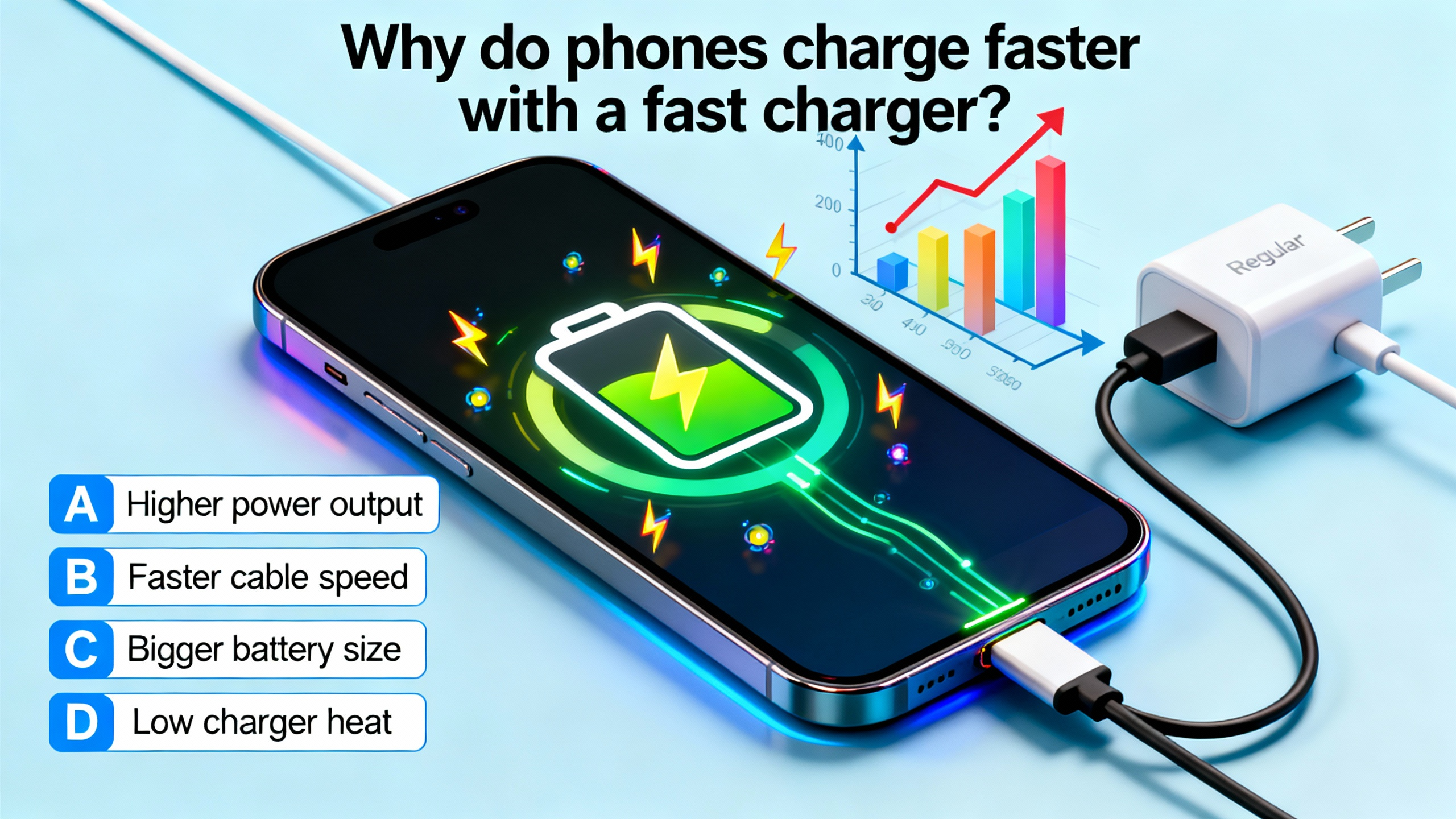 Why do phones charge faster with a fast charger? - Preview image