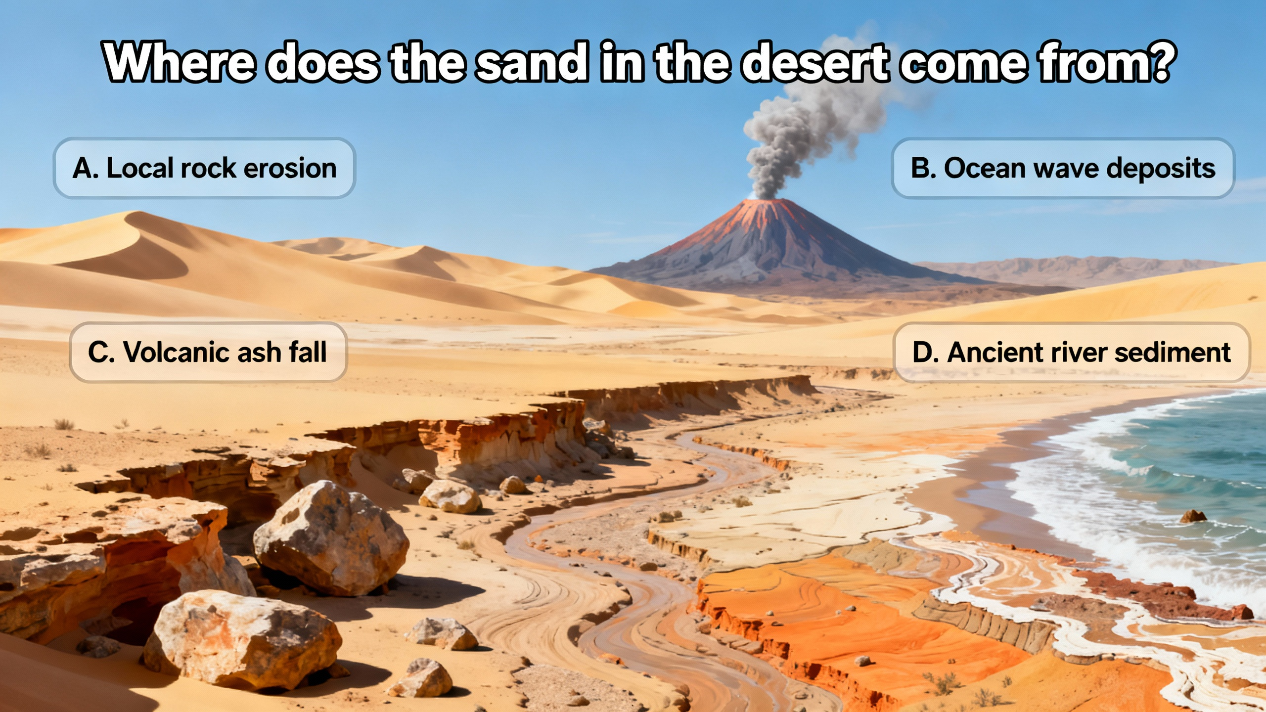 Where do the sands in the desert come from? - Preview Image