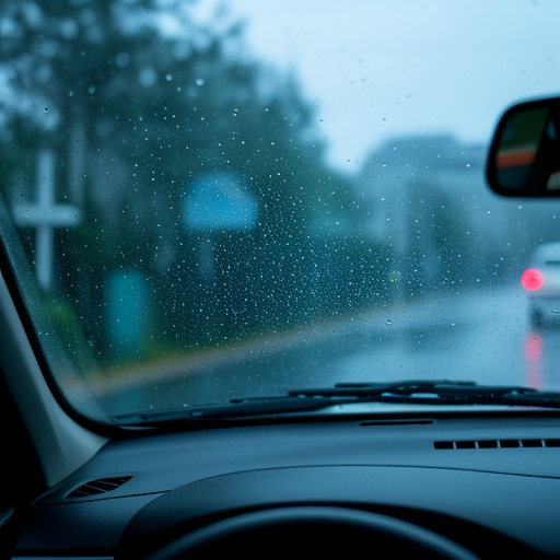 Car windshield fogging