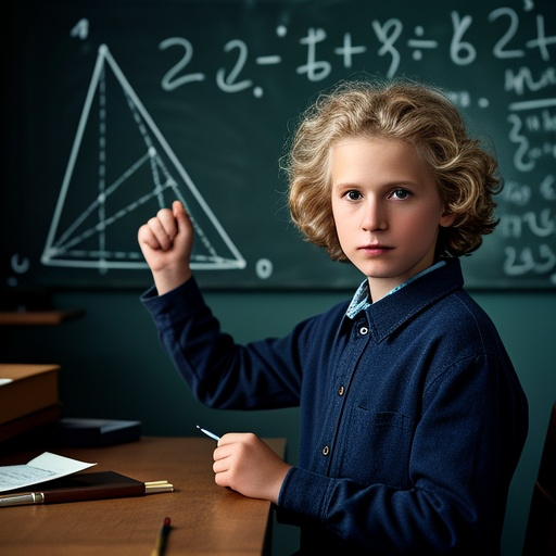 Young Einstein studying